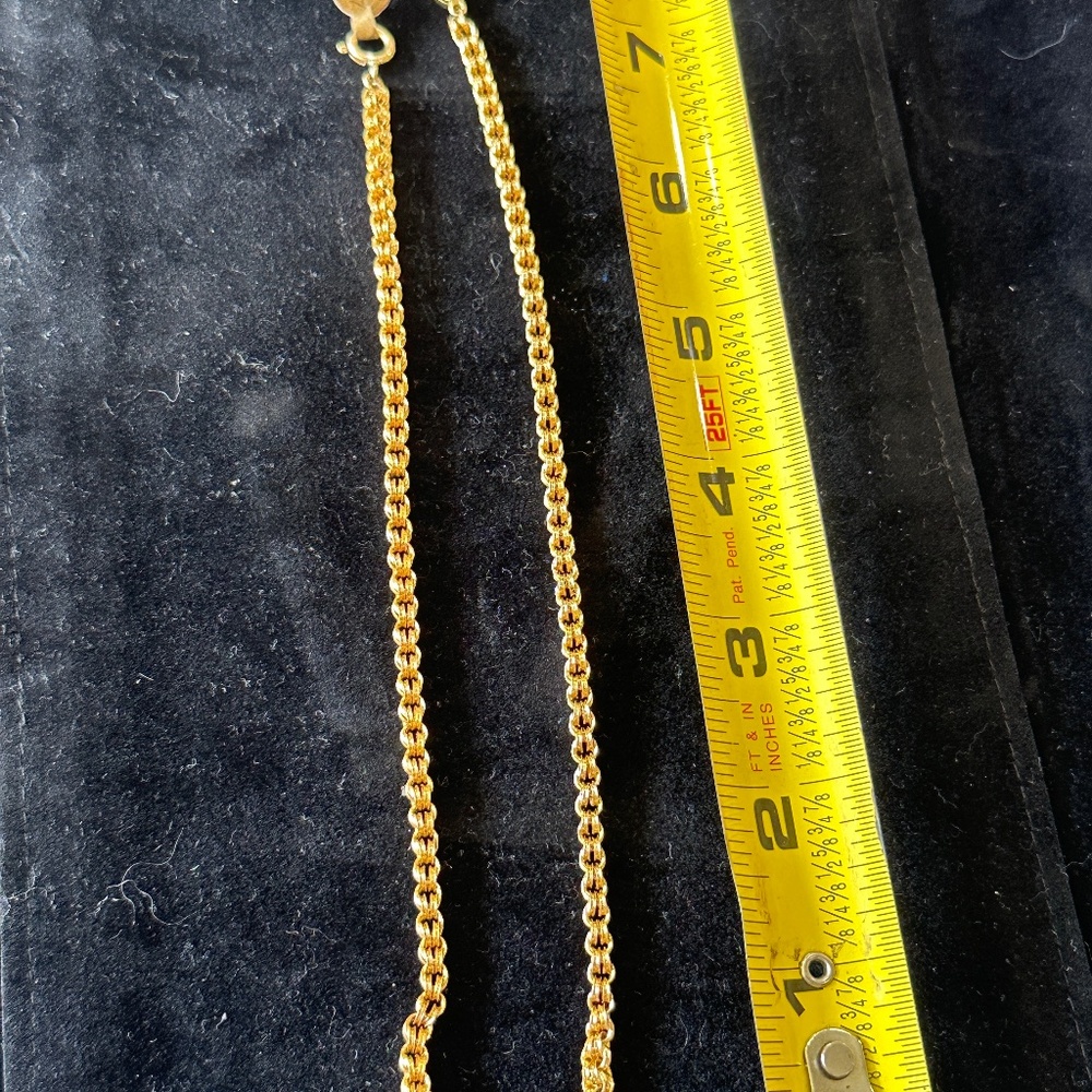 SOLD - New 14kt yellow gold rolo link 7” bracelets